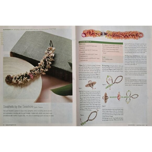 Beadwork Magazine April May 2008 Great Spring Bracelets - Picture 11 of 16
